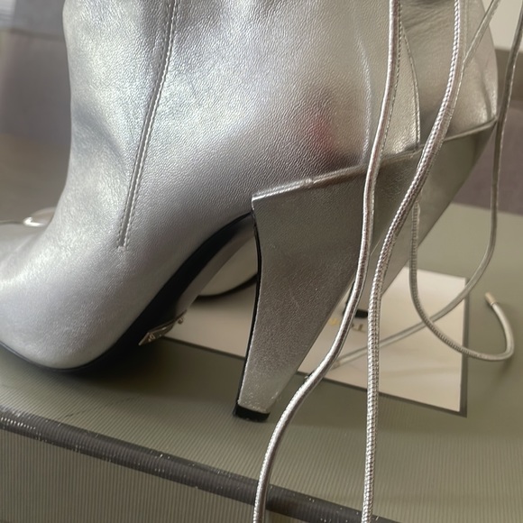 Tom Ford leather silver RARE booties - Picture 4 of 10